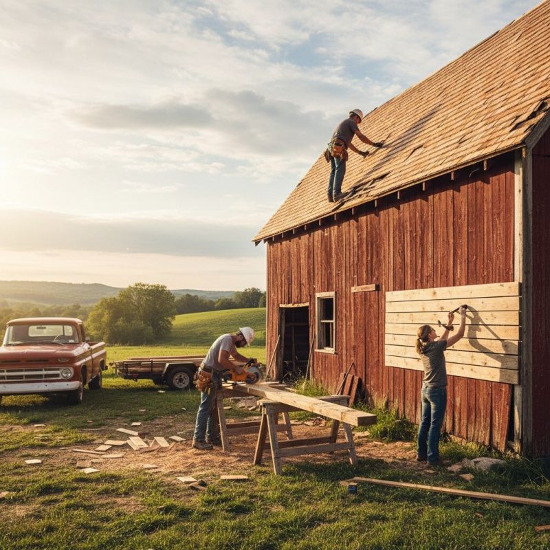 Barn Roof Resurfacing